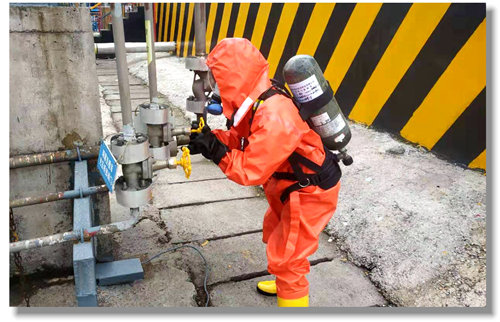 松滋肥業磷銨一班:學預案 抓演練 扎實提升班組應急處置能力(圖2) 松滋肥業磷銨一班:學預案 抓演練 扎實提升班組應急處置能力(圖2)