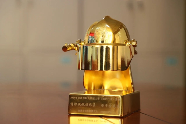 第一!股份公司鄢陽獲頒宜昌市消防設施操作員“榮譽金頭盔”(圖2) 第一!股份公司鄢陽獲頒宜昌市消防設施操作員“榮譽金頭盔”(圖2)